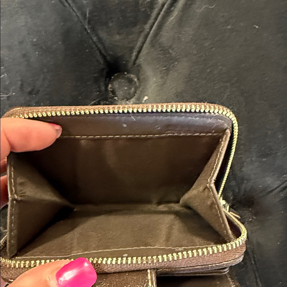 Coach Brown and Tan Wallet - Picture 3 of 5